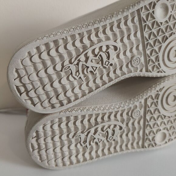 ASH CULT Leather Platform Sneakers White & Orange Sz 37 (US 6.5/7) - Picture 7 of 12